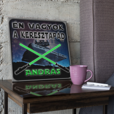 Én vagyok a keresztapád - Star Wars Vászonkép (Személyre szabható) grafika, keretezett kép