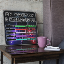 Én vagyok a keresztapjuk - Star Wars Vászonkép (Személyre szabható) grafika, keretezett kép