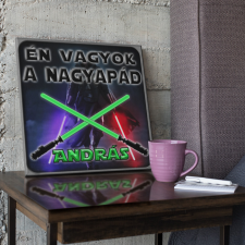 Én vagyok a nagyapád - Star Wars Vászonkép (Személyre szabható) grafika, keretezett kép