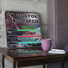 Én vagyok a nagyapjuk - Star Wars Vászonkép (Személyre szabható) grafika, keretezett kép