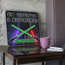 Én vagyok a nagymamád - Star Wars Vászonkép (Személyre szabható) grafika, keretezett kép