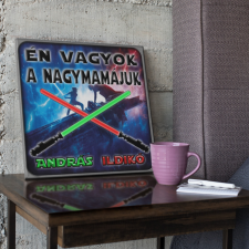 Én vagyok a nagymamájuk - Star Wars Vászonkép (Személyre szabható) grafika, keretezett kép