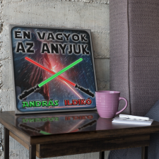 Én vagyok az anyjuk - Star Wars Vászonkép (Személyre szabható) grafika, keretezett kép