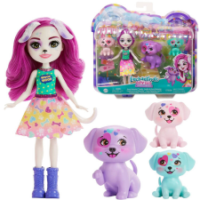 Enchantimals Dessa dalmát baba bájos dalmát családdal baba