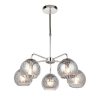 Endon Lighting Endon glamour csillár dimple króm füstös tükörüveg end97972