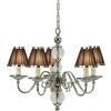 Endon Lighting Endon klasszikus csillár tilburg csokoládé nikkel átlátszó end63716