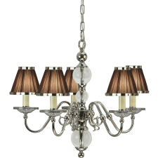 Endon Lighting Endon klasszikus csillár tilburg csokoládé nikkel átlátszó end63716 világítás