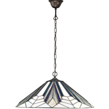 Endon Lighting Endon klasszikus tiffany függeszték astoria sötétbarna sokszínű end63938 világítás