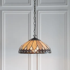 Endon Lighting Endon klasszikus tiffany függeszték brooklyn sötétbarna sokszínű end63977