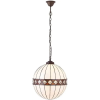 Endon Lighting Endon klasszikus tiffany függeszték fargo sötétbarna sokszínű end67045