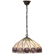 Endon Lighting Endon klasszikus tiffany függeszték hutchinson sötétbarna sokszínű end64176 világítás
