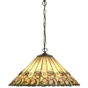 Endon Lighting Endon klasszikus tiffany függeszték jamelia sötétbarna sokszínű end64194