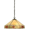 Endon Lighting Endon klasszikus tiffany függeszték nevada sötétbarna sokszínű end64285