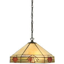 Endon Lighting Endon klasszikus tiffany függeszték nevada sötétbarna sokszínű end64285 világítás