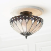 Endon Lighting Endon klasszikus tiffany  mennyezeti lámpa brooklyn sötétbarna sokszínű end63978
