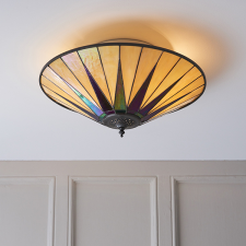 Endon Lighting Endon klasszikus tiffany mennyezeti lámpa dark star sokszínű end70240 világítás