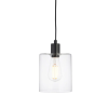 Endon Lighting Endon modern függeszték toledo matt fekete átlátszó end95472