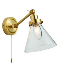 Endon Lighting Endon modern skandináv fürdőszobai lámpa faraday átlátszó szálcsiszolt réz end93854 világítás