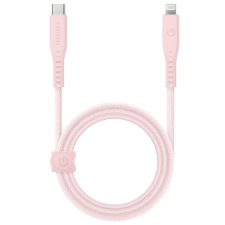 ENERGEA kabel Flow USB-C - Lightning C94 MFI 1.5m rózsaszín 60W 3A PD gyorstöltés mobiltelefon kellék
