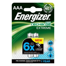 ENERGIZER Tölthető elem, AAA mikro, 2x800 mAh, előtöltött, ENERGIZER Extreme (EAKU10) tölthető elem