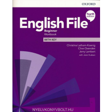 ENGLISH FILE 4TH BEG WB+KEY nyelvkönyv, szótár