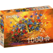 Enjoy 1000 db-os puzzle - Basket with Flowers (1687) puzzle, kirakós