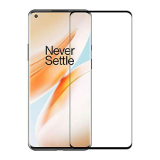 ENKAY Oneplus 8, ENKAY 3D Curved üvegfólia, Full cover, 0,26mm, 9H, Fekete mobiltelefon kellék