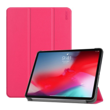 ENKAY tok álló, bőr (aktív FLIP, oldalra nyíló, TRIFOLD asztali tartó funkció, Apple Pen töltés támogatás) RÓZSASZÍN [Apple IPAD Pro 11 ... tablet tok