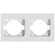 Entac Arnold - Kettes keret, vízszintes, fehér villanyszerelés