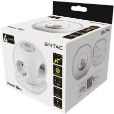 Entac |Gömb Elosztó - 4 Foglalattal, Kapcsolóval -1.5m 3G1.5 kisállatfelszerelés