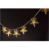 Entac karácsonyi fém arany csillag beltéri 10LED meleg fehér