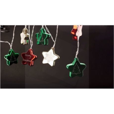 Entac karácsonyi füzér színes csillag LED (ECL-CCSD-10WW) karácsonyfa izzósor