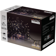 Entac karácsonyi IP44 400 LED fürtös fénysor WW 8m karácsonyfa izzósor