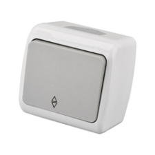 Entac Stephan - váltókapcsoló (106), IP54, fehér-szürke villanyszerelés