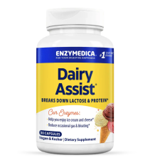 Enzymedica Dairy Assist, laktóz emésztést támogató enzimek, 30 kapszula  Étrend-kiegészítő gyógyhatású készítmény