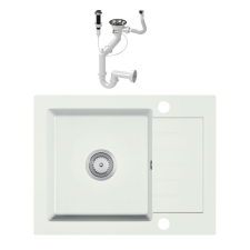 Eos Laneo V575-44BI Gránit Mosogató + dugóemelő (fehér) mosogatótálca