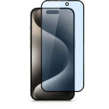 Epico 3D+ iPhone 15 Plus kékfény szűrős üvegfólia + applikátor mobiltelefon kellék