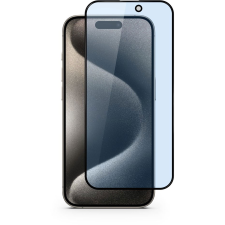 Epico 3D+ iPhone 15 Pro kékfény szűrős üvegfólia + applikátor (81312151900001) mobiltelefon kellék