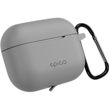Epico AirPods Pro 3 szürke szilikon tok + karabiner fülhallgató, fejhallgató tok