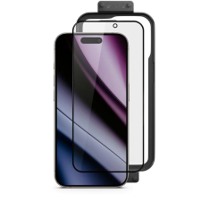 Epico AntiBlue 3D iPhone 16 Plus üvegfólia + felhelyező keret mobiltelefon kellék