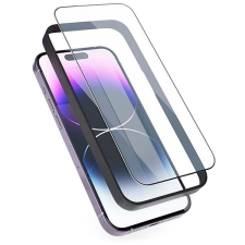 Epico Edge to Edge iPhone 15 Plus üvegfólia, 2 db + applikátor mobiltelefon kellék