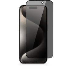 Epico Edge to Edge iPhone 15 Pro üvegfólia + sötétítő szűrő + applikátor mobiltelefon kellék