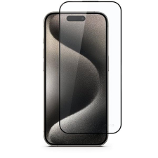 Epico Edge to Edge iPhone 15 Pro üvegfólia - zafír mobiltelefon kellék
