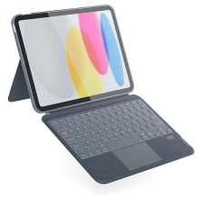 Epico iPad Pro 11" (M4) QWERTY/szürke háttérvilágítású billentyűzet tablet tok