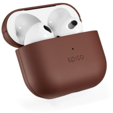  Epico Leather Case Airpods 4/4 (ANC) - barna (9911131700007) fülhallgató, fejhallgató tok