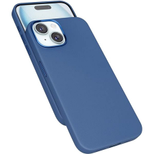 Epico Mag+ kožený kryt iPhone 15 - modrý tok és táska