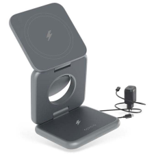 Epico Mag+ összecsukható vezeték nélküli töltő MagSafe támogatással - asztroszürke (9915111900091) mobiltelefon kellék