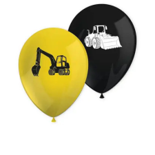  Építkezés Grabber léggömb, lufi 8 db-os party kellék