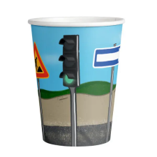  Építkezés Sand papír pohár 8 db-os 250 ml party kellék