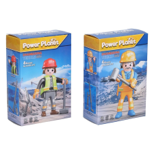  Építőkészlet munkás figura 7cm játékfigura